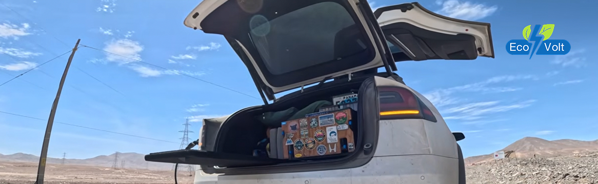 Tesla разрядилась до 0% в чилийской пустыне: солнечная панель спасла экспедицию