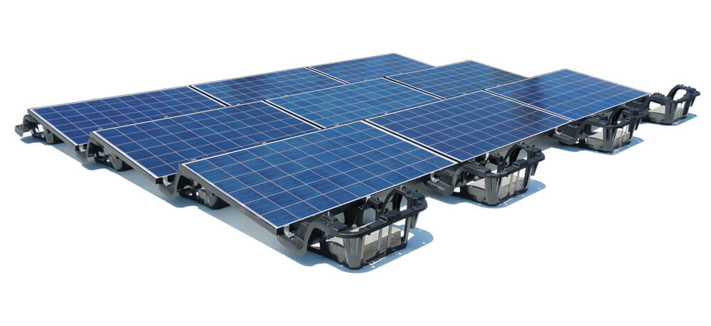 Крепление солнечных панелей на плоской крыше