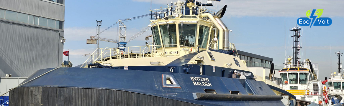 Первый в мире буксир на батарее и метаноле прошёл морские испытания